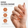 image:imageMelodySusie Jeweliver Cat Eye Gel Nail Polish 05 Fl Oz Brown Glitter Holographic Magnetic Nail Polish with Magnet UV Nail Polish for Nail Art Manicure Salon DIY at Home C68Orange BrownC68