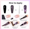 image:imageMelodySusie Jeweliver Cat Eye Gel Nail Polish 05 Fl Oz Brown Glitter Holographic Magnetic Nail Polish with Magnet UV Nail Polish for Nail Art Manicure Salon DIY at Home C689D Chameleon