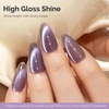 image:imageMelodySusie Jeweliver Cat Eye Gel Nail Polish 05 Fl Oz Brown Glitter Holographic Magnetic Nail Polish with Magnet UV Nail Polish for Nail Art Manicure Salon DIY at Home C68Aurora Blue Purple 1701