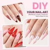 image:imageMelodySusie Medium Oval Round X Nail Tips  16 Sizes 160 Pcs PreShaped Soft Gel Half Matte Full Cover Clear Acrylic Press on Nails for DIY Extension amp Salon UseLongLasting ManicureMedium Stiletto