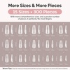 image:imageMelodySusie Medium Oval Round X Nail Tips  16 Sizes 160 Pcs PreShaped Soft Gel Half Matte Full Cover Clear Acrylic Press on Nails for DIY Extension amp Salon UseLongLasting ManicureLong Coffin