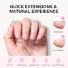 image:imageMelodySusie Medium Oval Round X Nail Tips  16 Sizes 160 Pcs PreShaped Soft Gel Half Matte Full Cover Clear Acrylic Press on Nails for DIY Extension amp Salon UseLongLasting ManicureMedium Coffin