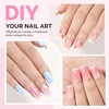 image:imageMelodySusie Medium Oval Round X Nail Tips  16 Sizes 160 Pcs PreShaped Soft Gel Half Matte Full Cover Clear Acrylic Press on Nails for DIY Extension amp Salon UseLongLasting ManicureShort Square