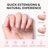 image:imageMelodySusie Medium Oval Round X Nail Tips  16 Sizes 160 Pcs PreShaped Soft Gel Half Matte Full Cover Clear Acrylic Press on Nails for DIY Extension amp Salon UseLongLasting ManicureMedium Stiletto