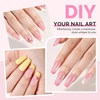 image:imageMelodySusie Medium Oval Round X Nail Tips  16 Sizes 160 Pcs PreShaped Soft Gel Half Matte Full Cover Clear Acrylic Press on Nails for DIY Extension amp Salon UseLongLasting ManicureMedium Coffin