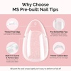 image:imageMelodySusie Medium Oval Round X Nail Tips  16 Sizes 160 Pcs PreShaped Soft Gel Half Matte Full Cover Clear Acrylic Press on Nails for DIY Extension amp Salon UseLongLasting ManicureShort Almond