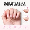 image:imageMelodySusie Medium Oval Round X Nail Tips  16 Sizes 160 Pcs PreShaped Soft Gel Half Matte Full Cover Clear Acrylic Press on Nails for DIY Extension amp Salon UseLongLasting ManicureShort Almond 16sizes