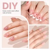 image:imageMelodySusie Medium Oval Round X Nail Tips  16 Sizes 160 Pcs PreShaped Soft Gel Half Matte Full Cover Clear Acrylic Press on Nails for DIY Extension amp Salon UseLongLasting ManicureShort Almond