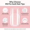 image:imageMelodySusie Medium Oval Round X Nail Tips  16 Sizes 160 Pcs PreShaped Soft Gel Half Matte Full Cover Clear Acrylic Press on Nails for DIY Extension amp Salon UseLongLasting ManicureSquare