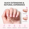 image:imageMelodySusie Medium Oval Round X Nail Tips  16 Sizes 160 Pcs PreShaped Soft Gel Half Matte Full Cover Clear Acrylic Press on Nails for DIY Extension amp Salon UseLongLasting ManicureMedium Almond 16sizes