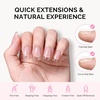 image:imageMelodySusie Medium Oval Round X Nail Tips  16 Sizes 160 Pcs PreShaped Soft Gel Half Matte Full Cover Clear Acrylic Press on Nails for DIY Extension amp Salon UseLongLasting ManicureShort Square