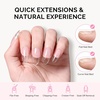 image:imageMelodySusie Medium Oval Round X Nail Tips  16 Sizes 160 Pcs PreShaped Soft Gel Half Matte Full Cover Clear Acrylic Press on Nails for DIY Extension amp Salon UseLongLasting ManicureMedium Oval Round