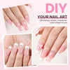 image:imageMelodySusie Medium Oval Round X Nail Tips  16 Sizes 160 Pcs PreShaped Soft Gel Half Matte Full Cover Clear Acrylic Press on Nails for DIY Extension amp Salon UseLongLasting ManicureMedium Square