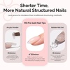 image:imageMelodySusie Medium Oval Round X Nail Tips  16 Sizes 160 Pcs PreShaped Soft Gel Half Matte Full Cover Clear Acrylic Press on Nails for DIY Extension amp Salon UseLongLasting ManicureShort Almond