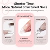 image:imageMelodySusie Medium Oval Round X Nail Tips  16 Sizes 160 Pcs PreShaped Soft Gel Half Matte Full Cover Clear Acrylic Press on Nails for DIY Extension amp Salon UseLongLasting ManicureMedium Almond