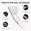 image:imageMelodySusie Medium Oval Round X Nail Tips  16 Sizes 160 Pcs PreShaped Soft Gel Half Matte Full Cover Clear Acrylic Press on Nails for DIY Extension amp Salon UseLongLasting ManicureShort Coffin