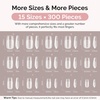 image:imageMelodySusie Medium Oval Round X Nail Tips  16 Sizes 160 Pcs PreShaped Soft Gel Half Matte Full Cover Clear Acrylic Press on Nails for DIY Extension amp Salon UseLongLasting ManicureSquare