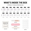image:imageMelodySusie Press On Nails Short Square Pure White Longlasting amp Glossy Finish Reusable with Glue for Woman Girl 16 Sizes32Pcs Fake Nails Kit Fall Halloween NailsShort Square Pure White