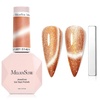 image:imageMelodySusie Jeweliver Cat Eye Gel Nail Polish 05 Fl Oz Brown Glitter Holographic Magnetic Nail Polish with Magnet UV Nail Polish for Nail Art Manicure Salon DIY at Home C68Gold Pink 1401