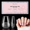 image:imageMelodySusie Medium Oval Round X Nail Tips  16 Sizes 160 Pcs PreShaped Soft Gel Half Matte Full Cover Clear Acrylic Press on Nails for DIY Extension amp Salon UseLongLasting ManicureShort Coffin