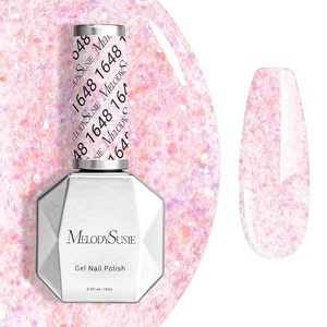 image:imageMelodySusie Light Green Gel Nail Polish05fl oz Nails Soak Off UV LED Bright Apple Green Gel Polish Nail Art Manicure Salon DIY Nail Design Decoration at Home Gift for Women1658AConfetti Glow Pink1648
