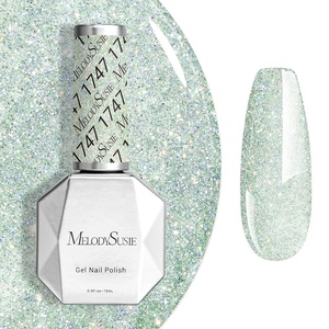 image:imageMelodySusie Light Green Gel Nail Polish05fl oz Nails Soak Off UV LED Bright Apple Green Gel Polish Nail Art Manicure Salon DIY Nail Design Decoration at Home Gift for Women1658Green Glitter1747