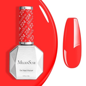 image:imageMelodySusie Light Green Gel Nail Polish05fl oz Nails Soak Off UV LED Bright Apple Green Gel Polish Nail Art Manicure Salon DIY Nail Design Decoration at Home Gift for Women1658ANeon Red Orange224