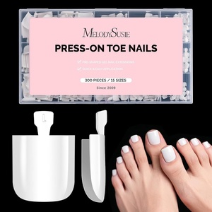 image:imageMelodySusie Medium Oval Round X Nail Tips  16 Sizes 160 Pcs PreShaped Soft Gel Half Matte Full Cover Clear Acrylic Press on Nails for DIY Extension amp Salon UseLongLasting ManicurePure White Square