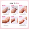 image:imageMelodySusie 450Pcs Strong Hold Nail Adhesive Tabs for Press On Nails  15 Sheets 15 Sizes 03mm Ultra Thin Waterproof Breathable DoubleSided Jelly Nail Glue Stickers Daily Wear and Gentle Removal15 sheets