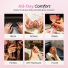 image:imageMelodySusie 450Pcs Strong Hold Nail Adhesive Tabs for Press On Nails  15 Sheets 15 Sizes 03mm Ultra Thin Waterproof Breathable DoubleSided Jelly Nail Glue Stickers Daily Wear and Gentle Removal10 sheets
