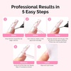 image:imageMelodySusie 6Pcs Nail Glue Remover for Press on Acetone Free Nail Polish Remover MultiFunctional Remover for Nails Tips Gentle Glue Remover for Home Salon 10ML