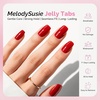 image:imageMelodySusie Nail Adhesive Tabs for Press On Nails 600Pcs 20 Sheets  15 Sizes 03mm Ultra Thin Waterproof Breathable DoubleSided Jelly Stickers Daily Wear and Gentle Removal