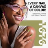 image:imageMelodySusie Thick Purple Pink Gel Nail Polish05fl oz Rose Nails Soak Off UV LED Pretty Pink Gel Polish Gift for Women Nail Art Manicure Salon DIY Nail Design Decoration at HomeA1608Sage GreenA1309