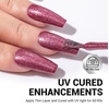 image:imageMelodySusie Thick Purple Pink Gel Nail Polish05fl oz Rose Nails Soak Off UV LED Pretty Pink Gel Polish Gift for Women Nail Art Manicure Salon DIY Nail Design Decoration at HomeA1608Strawberry Pink Glitterz201