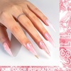 image:imageMelodySusie Thick Purple Pink Gel Nail Polish05fl oz Rose Nails Soak Off UV LED Pretty Pink Gel Polish Gift for Women Nail Art Manicure Salon DIY Nail Design Decoration at HomeA1608Translucent Jelly Glitter Pink1182