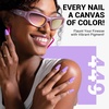 image:imageMelodySusie Thick Purple Pink Gel Nail Polish05fl oz Rose Nails Soak Off UV LED Pretty Pink Gel Polish Gift for Women Nail Art Manicure Salon DIY Nail Design Decoration at HomeA1608Lavender Purple449