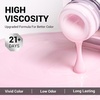image:imageMelodySusie Thick Purple Pink Gel Nail Polish05fl oz Rose Nails Soak Off UV LED Pretty Pink Gel Polish Gift for Women Nail Art Manicure Salon DIY Nail Design Decoration at HomeA1608ABaby Pink ShimmerA1602