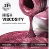 image:imageMelodySusie Thick Purple Pink Gel Nail Polish05fl oz Rose Nails Soak Off UV LED Pretty Pink Gel Polish Gift for Women Nail Art Manicure Salon DIY Nail Design Decoration at HomeA1608Strawberry Pink Glitterz201
