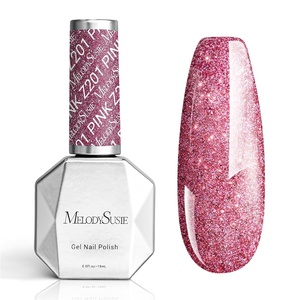 image:imageMelodySusie Thick Purple Pink Gel Nail Polish05fl oz Rose Nails Soak Off UV LED Pretty Pink Gel Polish Gift for Women Nail Art Manicure Salon DIY Nail Design Decoration at HomeA1608Strawberry Pink Glitterz201