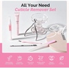 image:imageMelodySusie Cuticle Remover Kit  Cream amp Oil SetCuticle PusherTrimmerand Nail FilePortable allinone for softeningmoisturizingand daily nail care